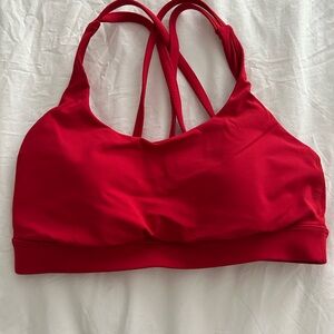 Red Women's Sports Bra